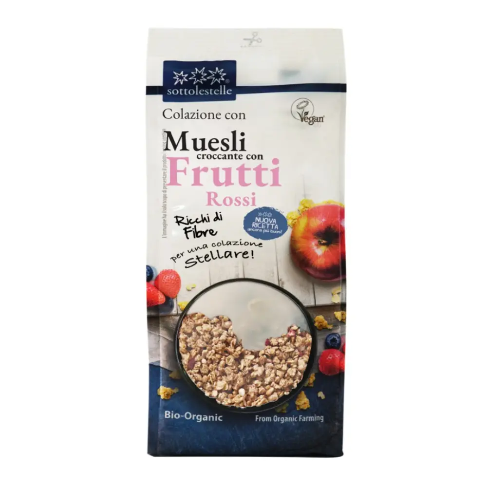 Ngũ Cốc Giòn Quả Mọng Hữu Cơ, Croccante con Fruitti Rossi (350g) - SOTTOLESTELLE